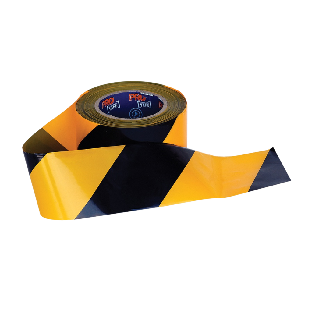 Barrier Tape Yellow/Black 72mm x 100m (ea/20box)