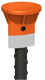 Connolley Orange Star Post Safety Caps 20-33mm (Bag of 50)