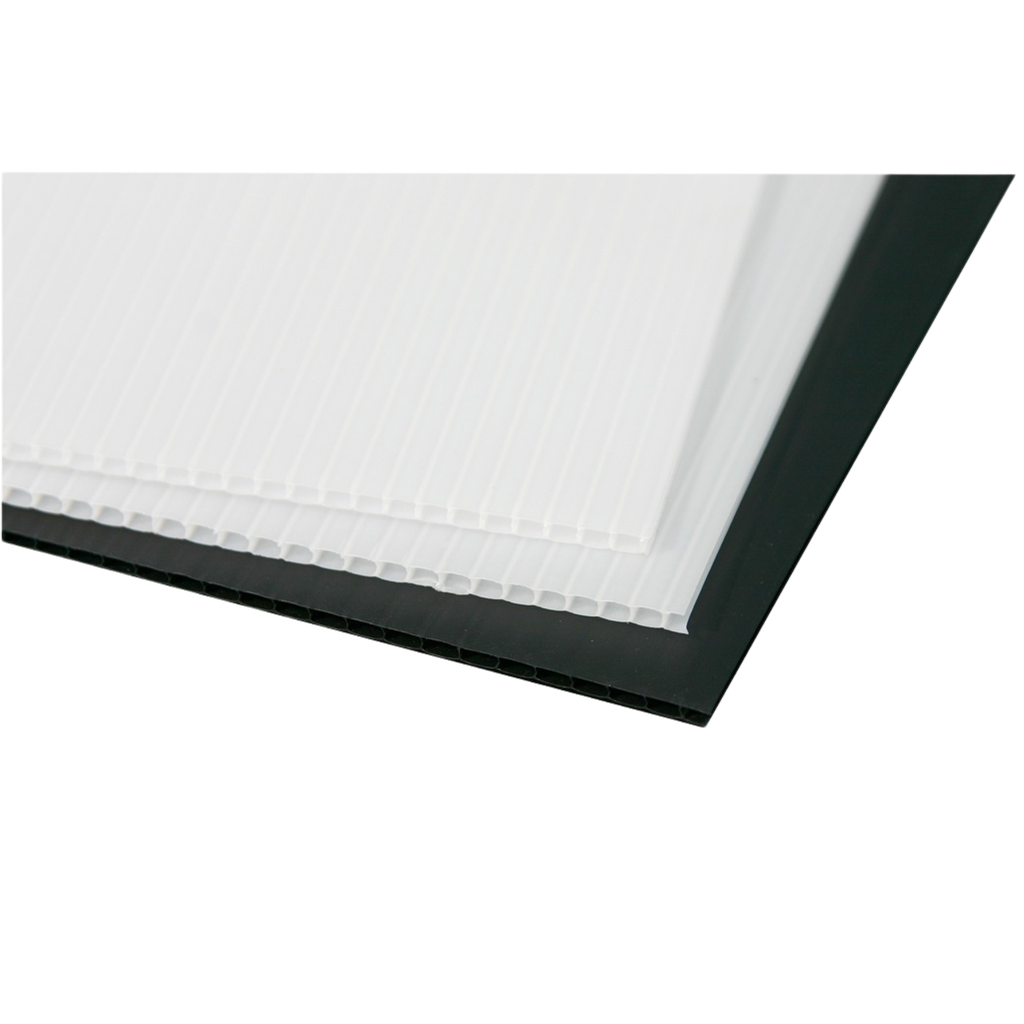 Coreflute - 2.5mm - 2400 x 1200mm - Black (ea/20Pack)