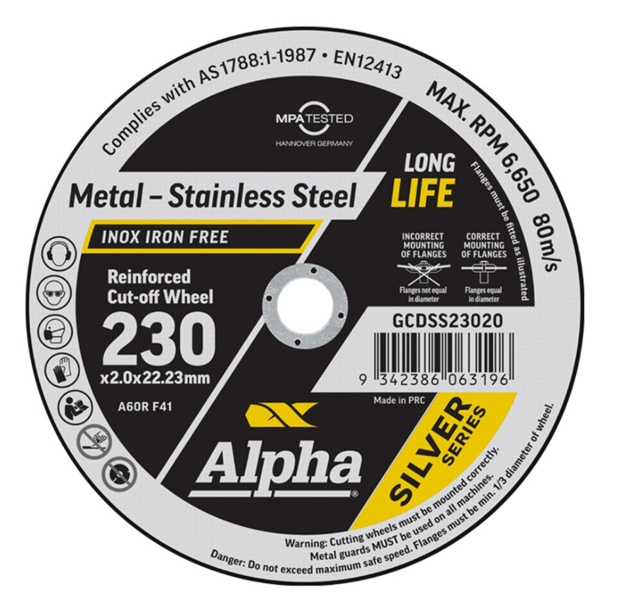 Cut Off Wheel 230mm - 22.2 x1.9mm(ea/10 box)