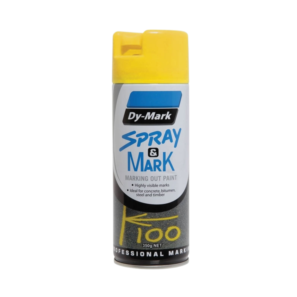 DYMARK Spray and Mark Layout Paint; Yellow 350gram (ea/12box)