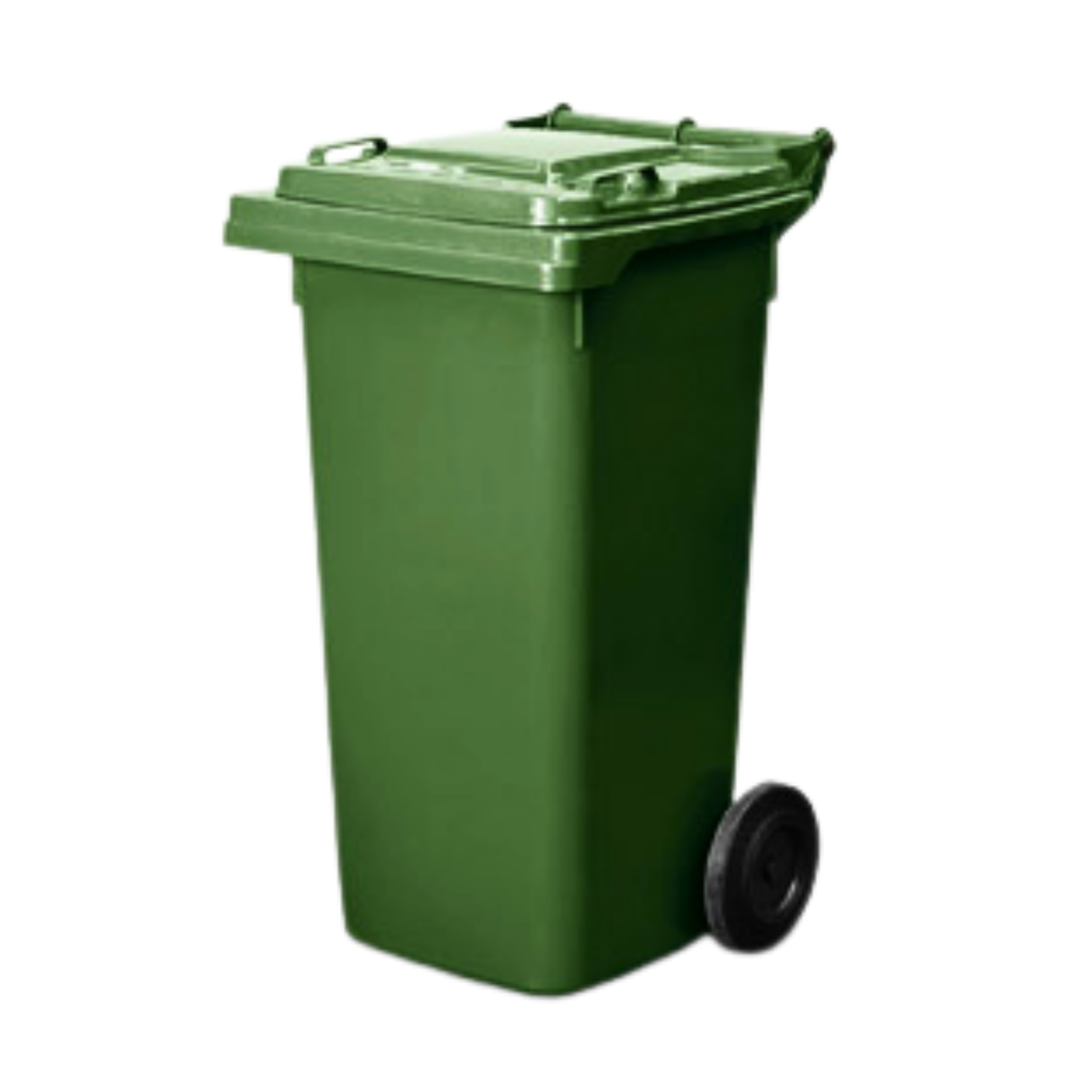 Plastic Wheelie Bin - 120 Litre - Green