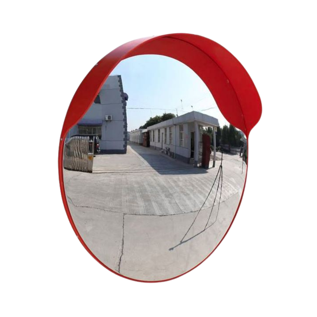 Polycarbonate Outdoor Traffic Dome Convex Mirror - 450mm w/- Post Bracket