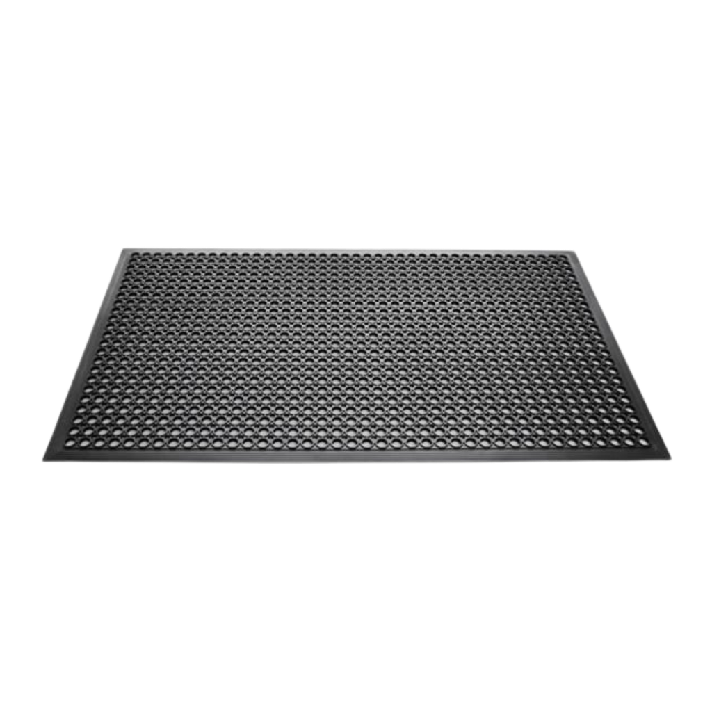Rubber Mat - 900 x 1500mm - Black, Non Slip, Oil Resistant
