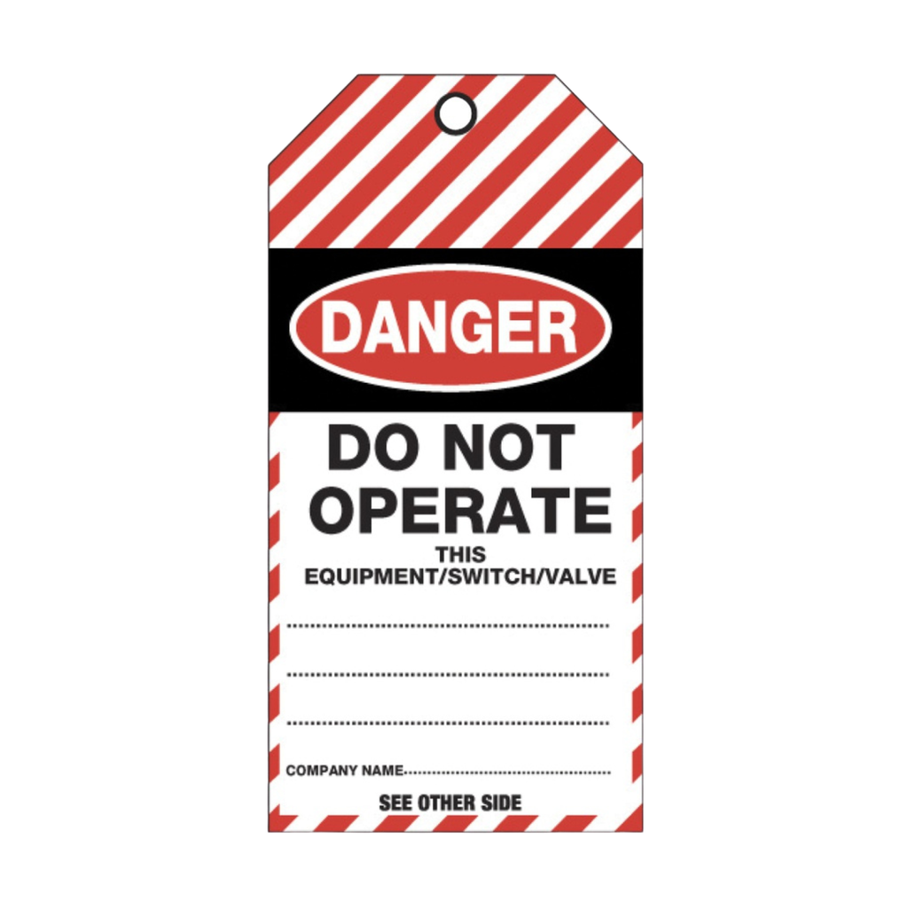 Tag - DANGER Do Not Operate (Red Synthetic) - (ea/100Pack)