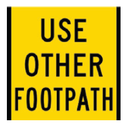 Victoria Multi Message Sign 600 x 600mm Class 1 Coreflute - Use Other Footpath