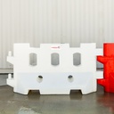 GuardX 1000™ HD Water Filled Barrier White 2000 (L) x 450 (W) x 1000 (H) mm