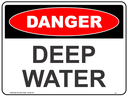 Safety Sign 600 x 450mm - DANGER Deep Water