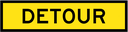 QLD Multi Message 1200 x 300mm Class 1 Reflective - Detour