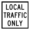 QLD Multi Message 600 x 600mm Class 1 Reflective - Local Traffic Only