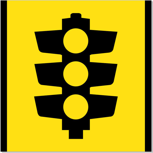 Victoria Multi Message Sign 600 x 600mm Class 1 Reflective - Traffic Signals (Symbol)