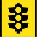 Victoria Multi Message Sign 600 x 600mm Class 1 Reflective - Traffic Signals (Symbol)