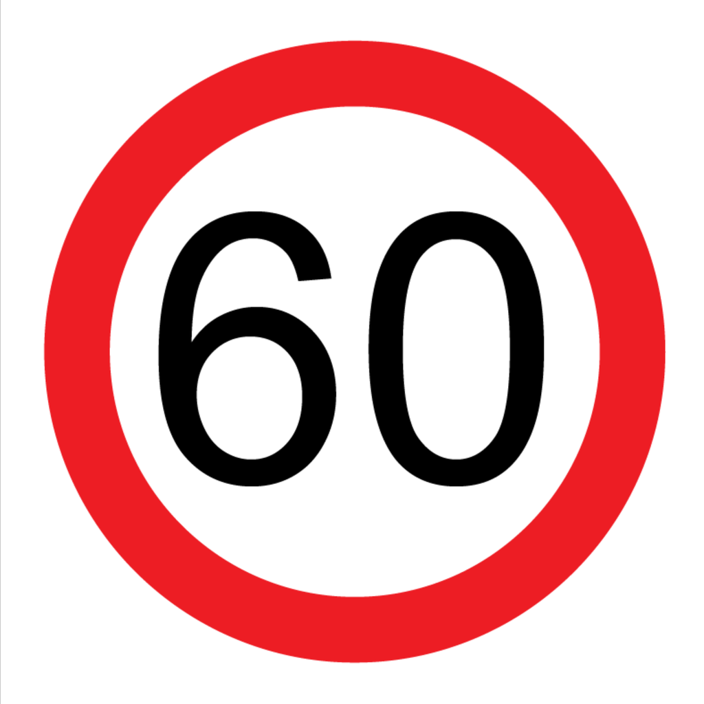 Victoria Multi Message Sign 600 x 600mm Class 1 Reflective - 60km