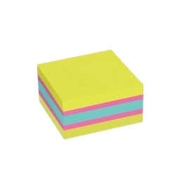 [POSTITCOL] Post-It Notes - Coloured x 5 (cube) 76 x 76mm