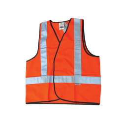 [VEST-O-XXL] Safety Vest Hi Vis Fluro Orange (Day Use) Size - XX Large