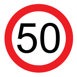 Victoria Multi Message Sign 600 x 600mm Class 1 Reflective - 50km