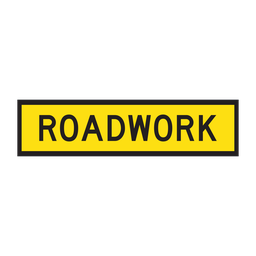 QLD Multi Message 1200 x 300mm Class 1 Reflective - Roadwork